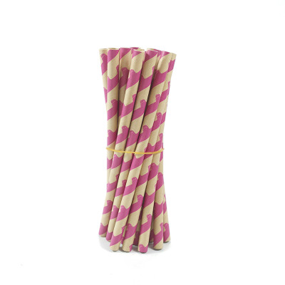 10mm Biodegradable Wood Pulp Bamboo Drinking Paper Straws for Bar