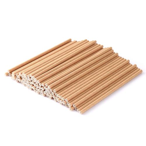 6mm Biodegradable Eco Friendly Brown Natural Kraft Paper Straw