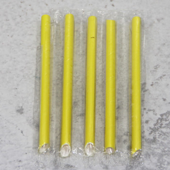 solid color beveled paper straw factory direct sales environmental protection degradable paper straw