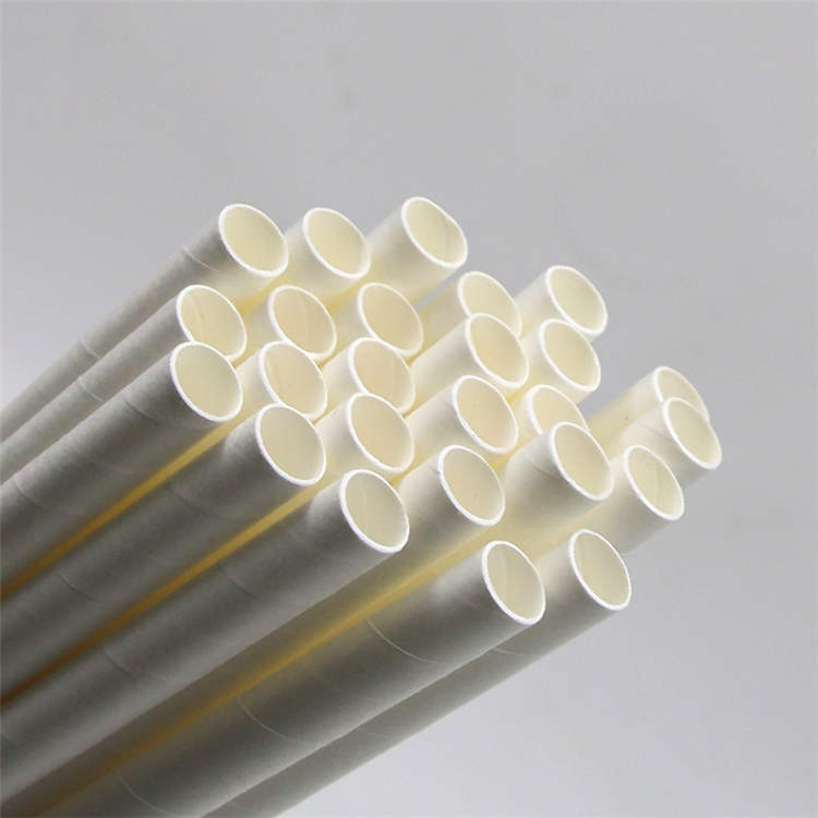 6mm white paper straw