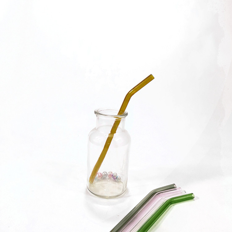 orange glass straws