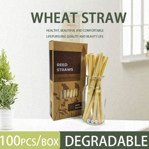 Reed stem natural plant milk tea coffee creative reed straws