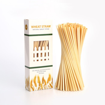 4mm organic natural cocktail wheat drinking straws factory