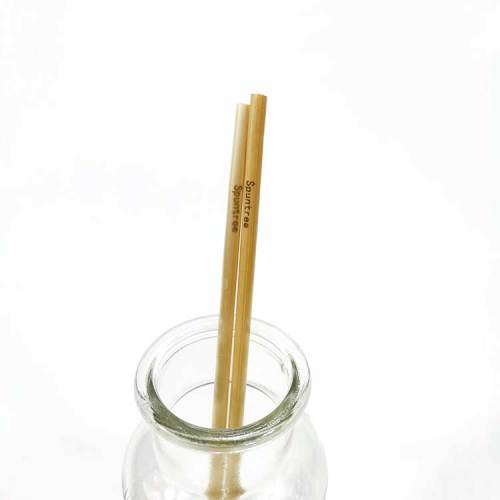 Spuntree 4mm Laser engraving custom wholesale handmade organic reusable natural wheat straw