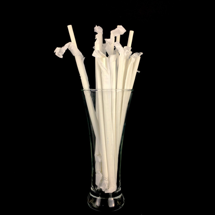 6mm white paper straws