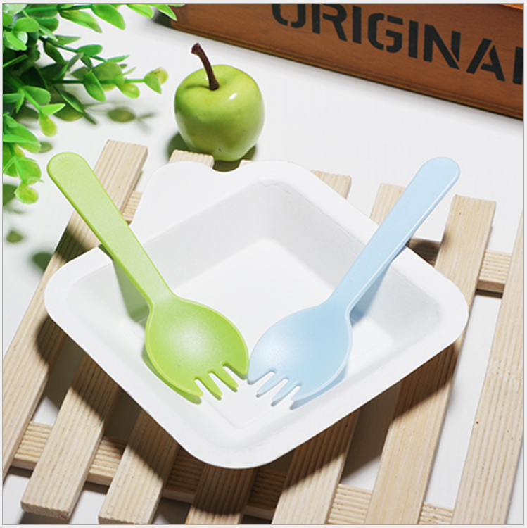 square Sugar cane pulp biodegradable plate