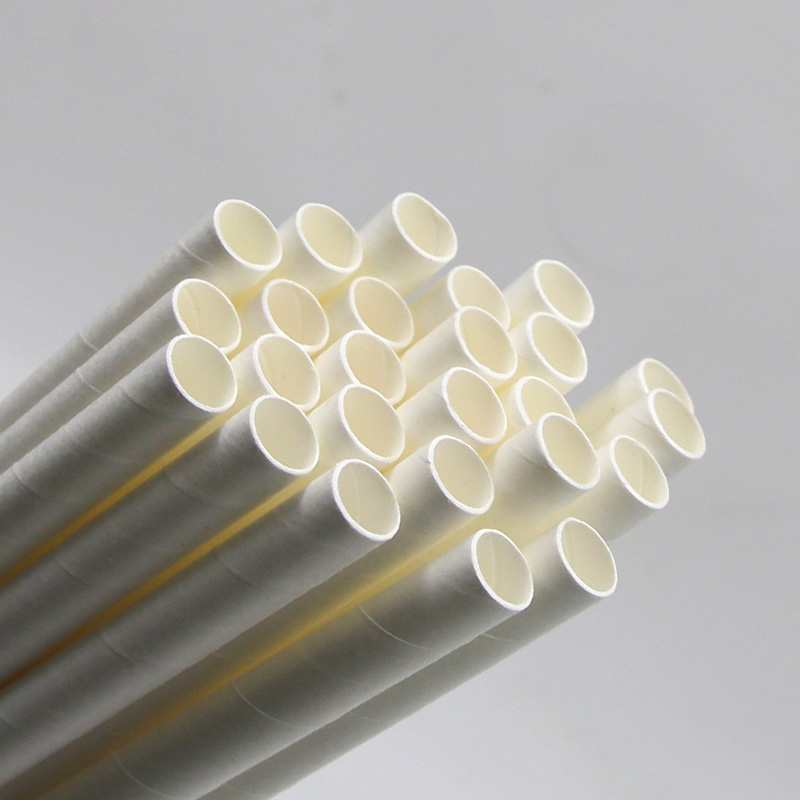 white paper straws