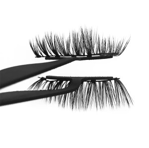 Natural Look  Ultra Solf Black Eyeliner  Magnetic False Lashes For Entire Eyes