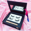 Factory Price Oem 100% 3D Mink False Magnet Eyelashes