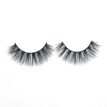 Dramatic Best Fake False 3D Real Mink Fur Eyelashes  With Eyebrow Tweezers