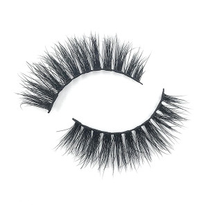 Cruelty Free Curly 3D Strip Wispy Mink Eyelashes With Free Applicator