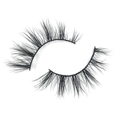 100% Handmade Private Label Strip Wispies Eyelashes With Eyelash Curler Tool