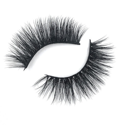 Plastic Boxes Sample Natural Eyelashes Human Hair Mink Lashes With Eyelash Tool