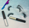 How does false eyelashes distinguish between mink lashes and fiber or silk lashes?