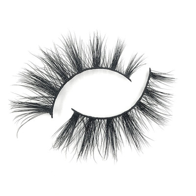 Private Logo Waterproof  Glitter Real Eyelashes Mink Eyelash Vendor With Custom Packaging