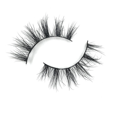 Custom Brand  Real 100% 3D Mink Natural Fake Eyelashes Bulk  With Packaging Box