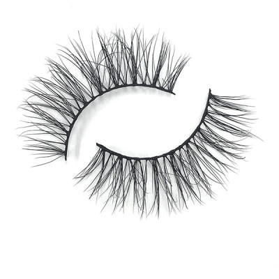 No Label  Wholesale 3D Mink Human Hair Lashes Eyelashes China Packing Box For Eyelash