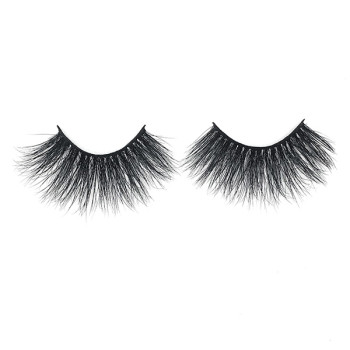 25mm Mink eyelashes vendor wholesale top quality 3D fluffy mink eyelashes and custom packaging box with private logo