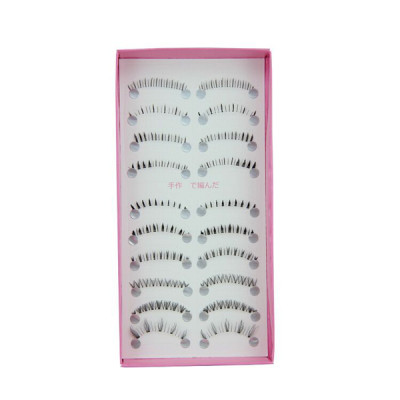 New 10 Pairs Handmade Bottom Lower False Eyelashes Fake Eye Lashes Black Lower Eyelashes