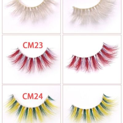 2021 new arrivals 3d mink eyelashes colorful eyelashes wholesale lash wholesale bestsellers black lashes 25mm 28mm lashes