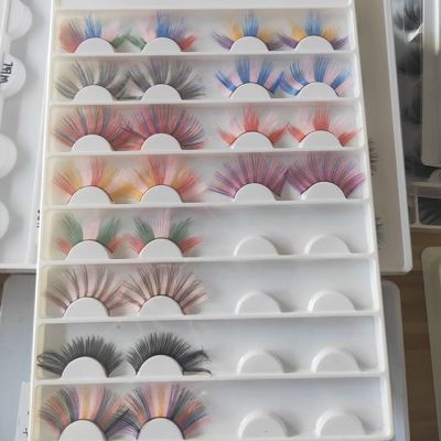 Mink Eyelashes Vendor 100% Real Your Own Brand Luxury Storage Korean Set Wholesale False Custom Colored  Private Label Vendor 3D