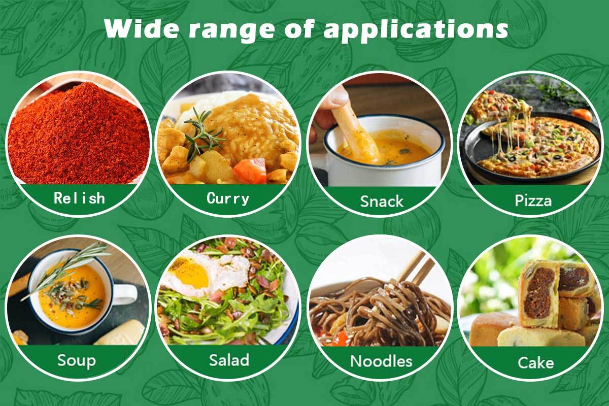 Wide range of peppers application