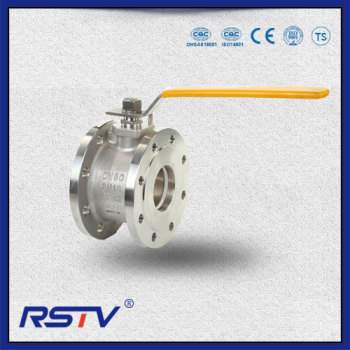 Italian Wafer Type Reduce Port Stainless Steel Flanged ends Ball Valve