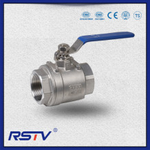 2PC Stainless Steel Threaded Floating Full Port Ball Valve (Q11F)