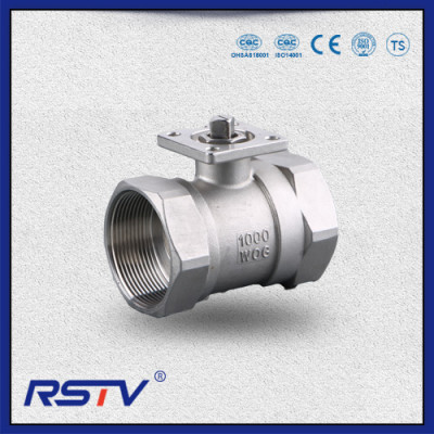 1PC Forged Steel Floating Screwed ends Reduce Port Ball Valve