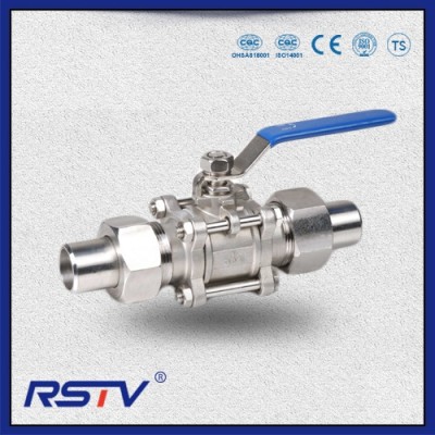 3PC PTFE Seal Stainless Steel 1000WOG Threaded ends Ball Valve