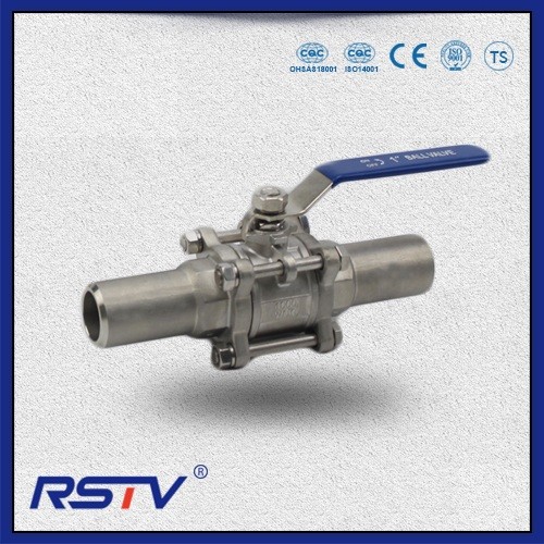 3PC Stainless Steel 1000WOG Welded ends Ball Valve