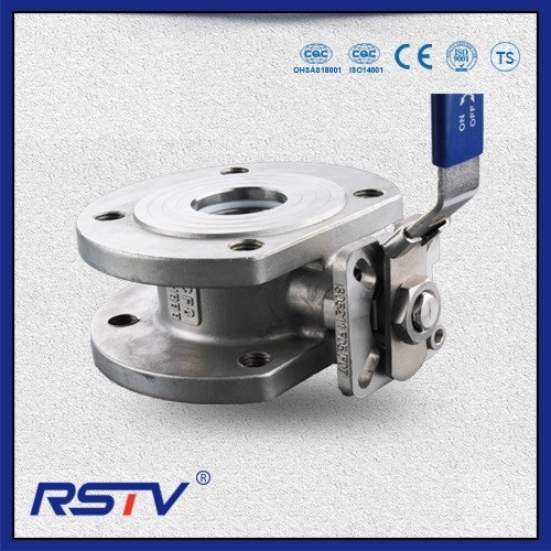Italian Wafer Type Reduce Port Stainless Steel Flanged ends Ball Valve