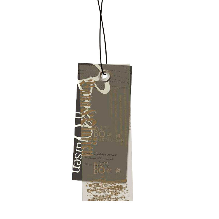 Customized style Printing Cardboard Clothing Hang Tags