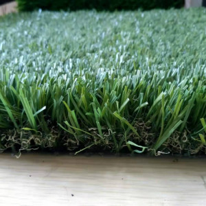 S shape good quality synthetic grass for landscaping and recreation