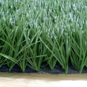 Green synthetic grass for football field