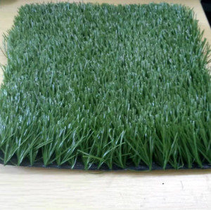 Green synthetic grass for football field