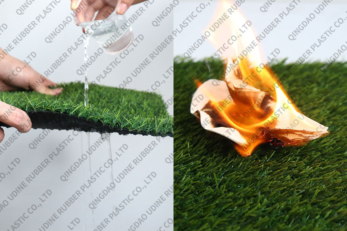 fire prevention of artificial grass