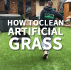 How to clean artificial grass？