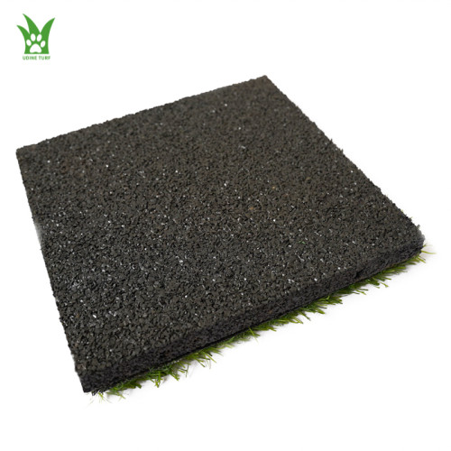 Customized 20MM Rubber Artificial Grass Interlocking Tiles| Rubber Grass Tiles | Rubber Artificial Grass Tiles Supplier