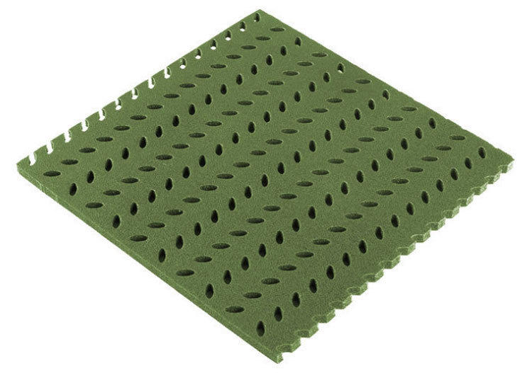 almohadillas de choque de césped artificial