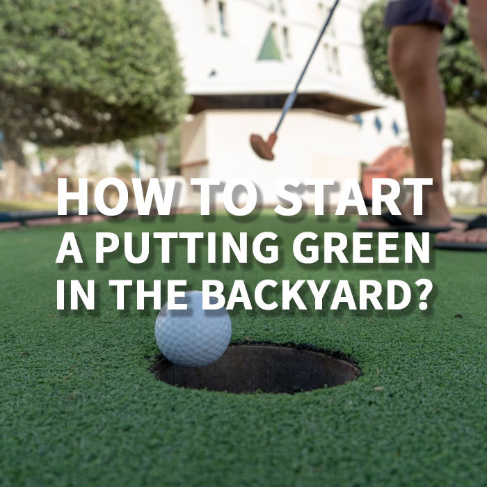 ¿Cómo iniciar un putting green en el patio trasero?