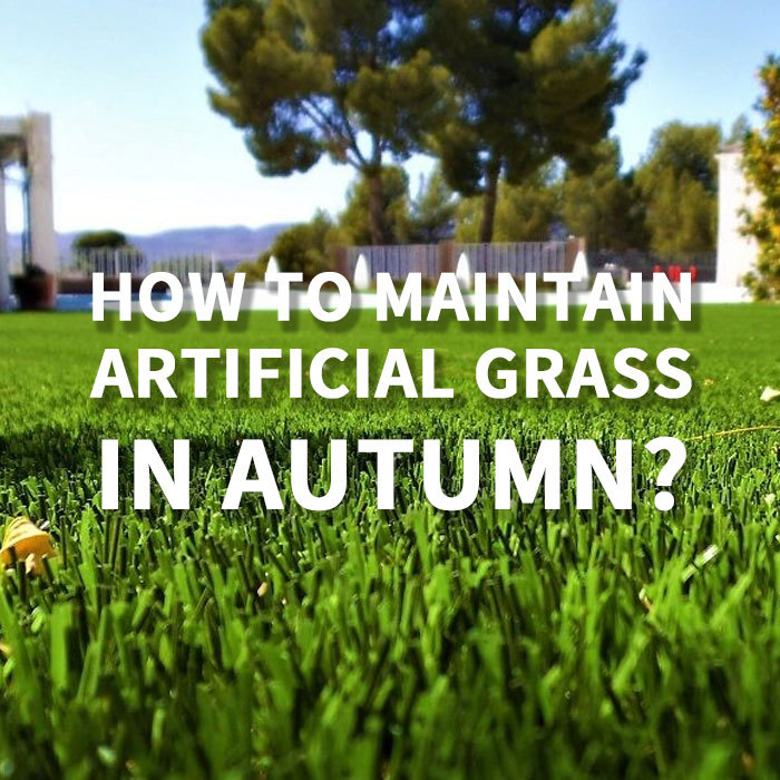 ¿Cómo mantener el césped artificial en otoño?