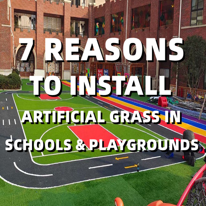7 razones para instalar césped artificial en colegios y parques infantiles