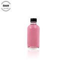 Boston Round Bottle with black poly cap