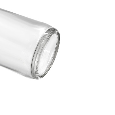 Boston Round Bottle with black poly cap