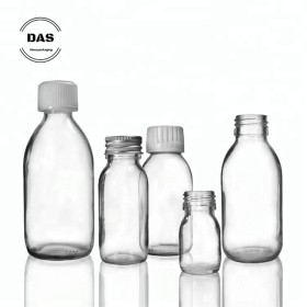 Syrup Bottle with white medilock cap