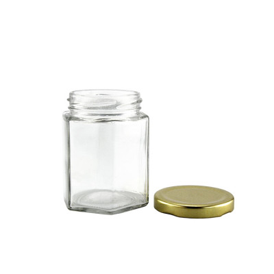 Hexagon Glass Bottle