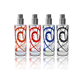 Perfume Glass Spray Bottle with electroplate cap