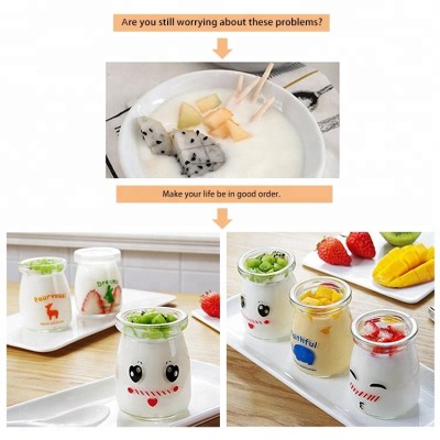 Yogurt Glass Jam Pudding Jar