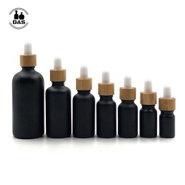 Botellas de aceite esencial de vidrio negro